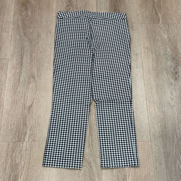 JL Jules & Leopold Gingham Plaid Stretch Pull on Cropped Pants, Women’s Medium - Picture 10 of 11